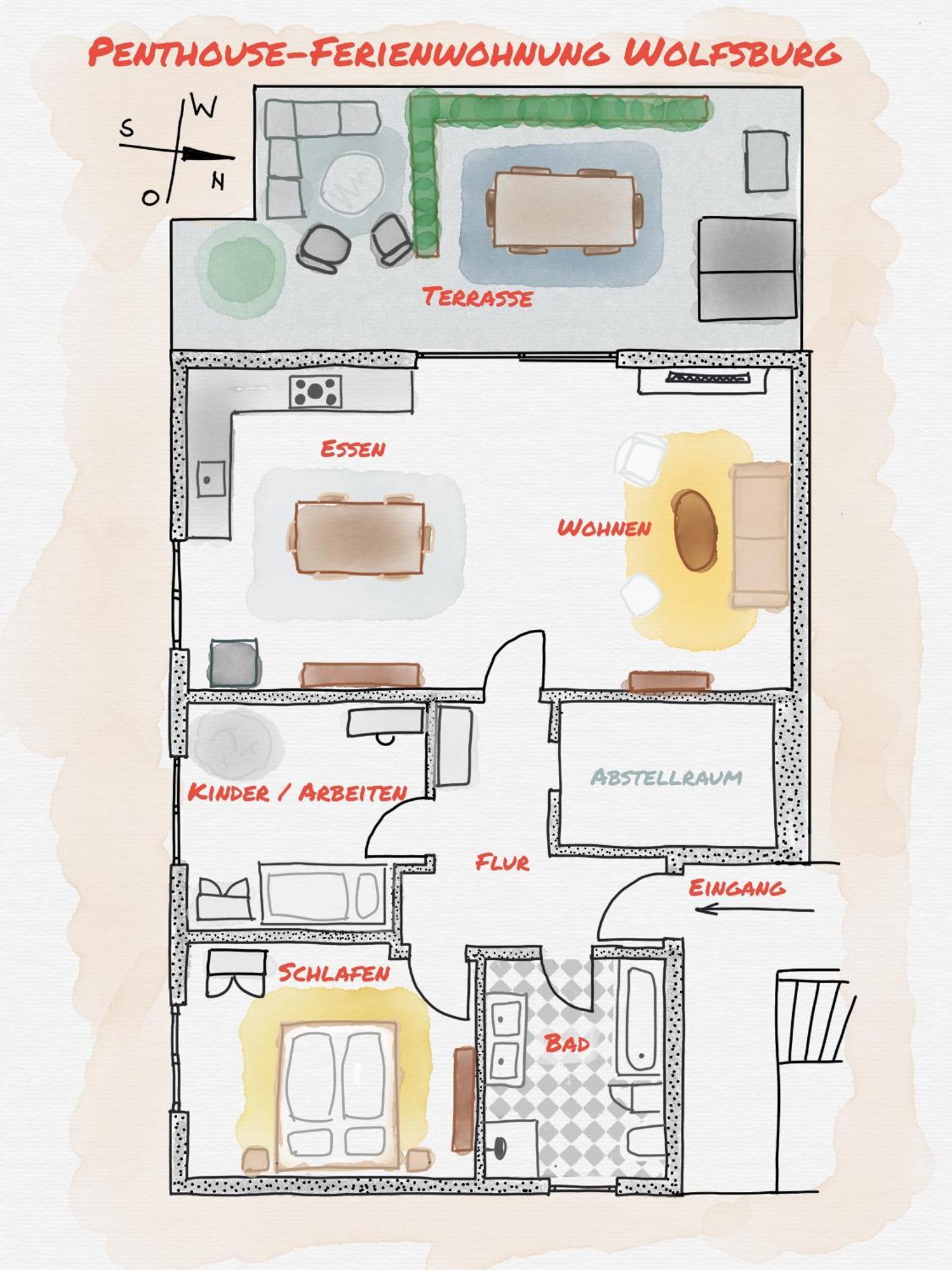 Penthouse-Ferienwohnung Wolfsburg Exteriér fotografie